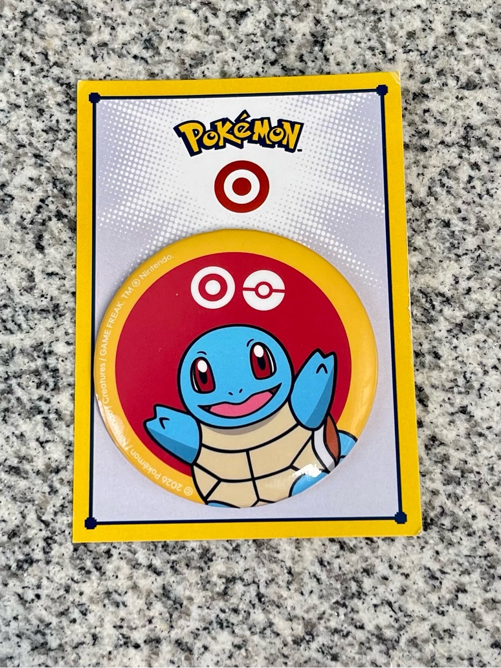 Pokémon Official Squirtle Button Target Exclusive